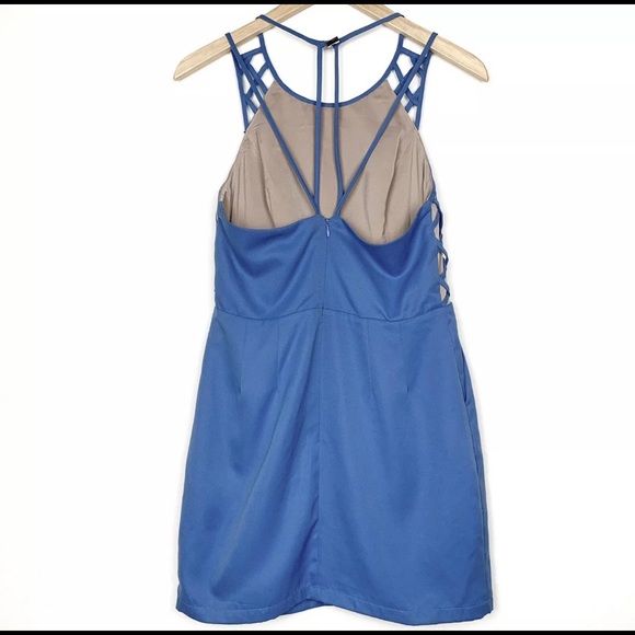 Finders Keepers Ampara Blue Mini Dress - Picture 3 of 6